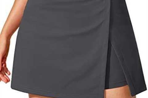 Obla Women’s Tennis Skirt with Pockets Slit High Waisted Athletic Golf Skorts Skirts for Women..