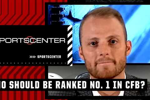 Greg McElroy shocks SportsCenter with No. 1 CFB ranking prediction 🤯