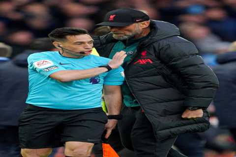 Jurgen Klopp ESCAPES touchline ban for sending off in Liverpool clash with Man City but is fined..