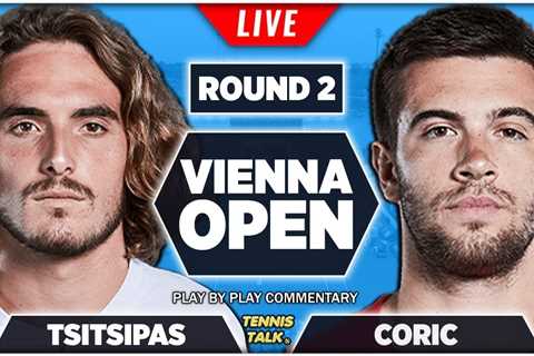 TSITSIPAS vs CORIC | Vienna Open 2022 | Live Tennis Play-by-Play