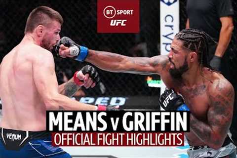 Tim Means v Max Griffin  Official Fight Highlights  UFC Vegas