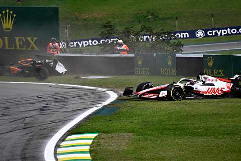 Daniel Ricciardo’s horror season continues after being smashed out of Sao Paulo GP on second lap in ..