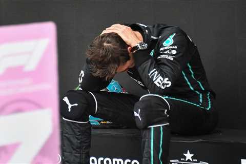 George Russell breaks down in tears as Mercedes driver wins first ever F1 race at Sao Paulo GP..