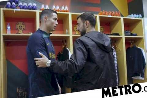 Portugal midfielder Joao Mario reveals what Cristiano Ronaldo told Bruno Fernandes during tense..