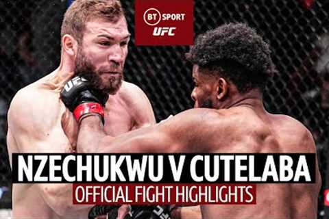 Kennedy Nzechukwu v Ion Cutelaba  Official UFC Fight Highlights   Nzechukwu packs some power!
