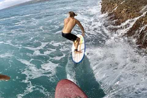 POV Surfing Weird Waves in Hawaii