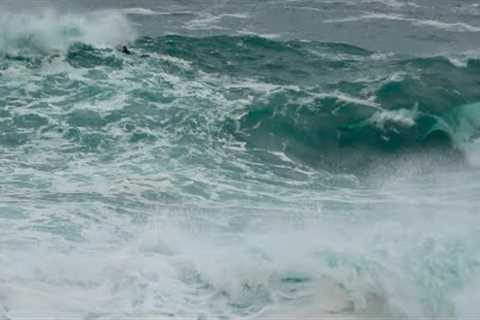 HEAVY PADDLE OUT ATTEMPT AT HUGE SCOTTISH REEF SLAB