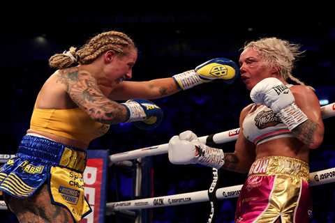 Ebanie Bridges settles grudge match against Shannon O’Connell in style as ref stops fight in eighth ..