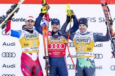 Kilde victorious in Saturday Gröden DH; Ganong and Goldberg top 10