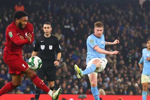 Man City’s Kevin De Bruyne has put World Cup disappointment ‘to bed’ with stunning display against..