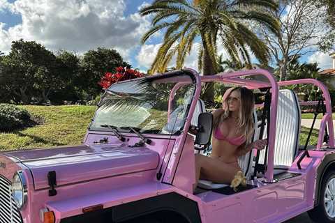 Paulina Gretzky gives off Barbie vibes as Dustin Johnson’s wife wows in pink bikini after glam New..