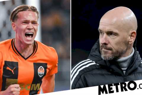 Shakhtar Donetsk believe Arsenal and Chelsea target Mykhailo Mudryk is better than Man Utd star