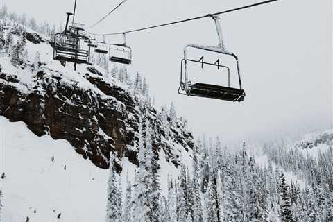 Getting on a Snowboarding Lift