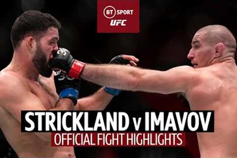 Sean Strickland v Nassourdine Imavov  Back To Winning Ways  Official UFC Fight Highlights