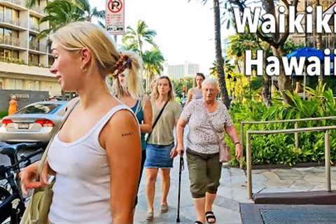 Walking The Fort Derussy Beachwalk to the Hilton Hawaiian Village Resort [HAWAII PEOPLE]