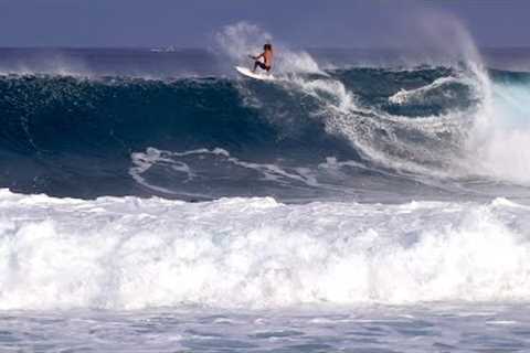 Surfing Big Day Haleiwa 🌊 12/23/2022 8:00-9:15am North Shore Oahu Hawaii