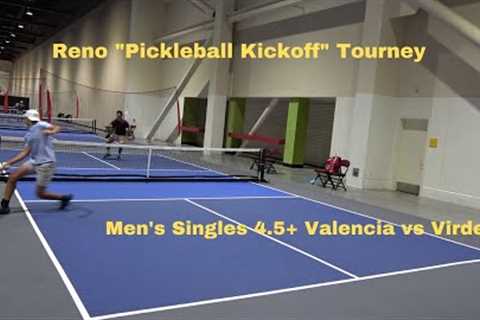 Reno Pickleball Kickoff Tournament: Men''s Singles 4.5+ Valencia vs Virden