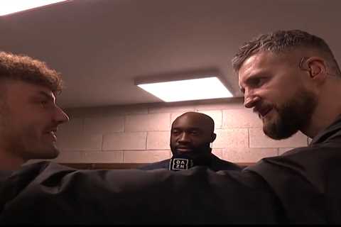 Boxing fans all say same thing as Carl Froch goes into Leigh Wood’s dressing room to give pep talk..