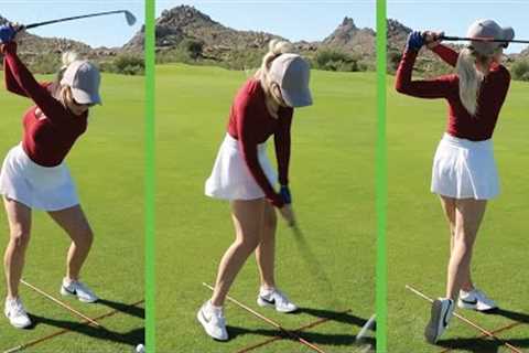 How to Swing a Golf Club // Being Basic with Paige Beginner Golfer Series