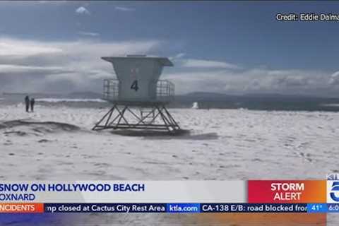 Winter storm departs Southern California after heavy snow, inches of rain