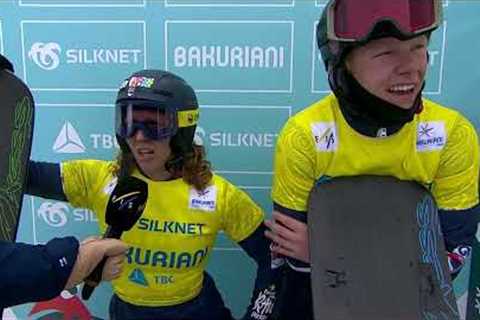 🥇 GREAT BRITAIN (Nightingale/Bankes) | Unbelievable | Mixed Team Snowboard Cross | Bakuriani 2023