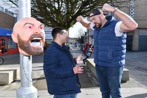 ‘Don’t be a t****r’ – Tyson Fury hilariously pranks locals with bin stunt as he aims to clean up..