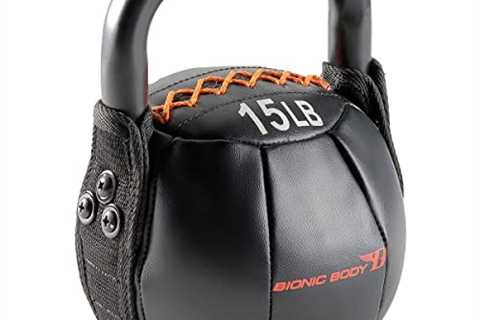 Bionic Body Soft Kettlebell with Handle - 10, 15, 20, 25, 30, 35, 40 lb. for weightlifting,..