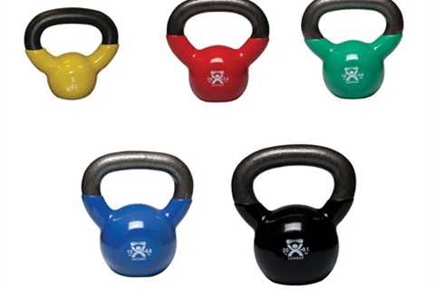 CanDo 10-3199 Vinyl-Coated Kettlebell, 5-piece Set from Fabrication Enterprises