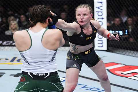 UFC 285 star Valentina Shevchenko almost turned PURPLE as she was choked out by Alexa Grasso to..