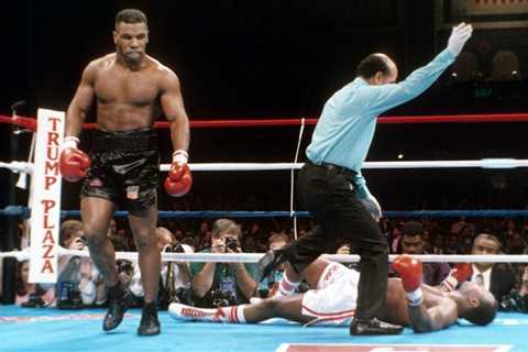 Mike Tyson got revenge for Muhammad Ali by flooring Larry Holmes with a sledgehammer in most..