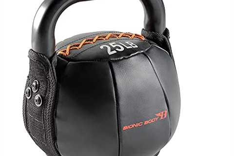 Bionic Body Soft Kettlebell with Handle - 10, 15, 20, 25, 30, 35, 40 lb. for Weightlifting,..