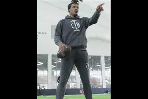 Cam Newton throws at Auburn’s Pro Day 👀 🏈