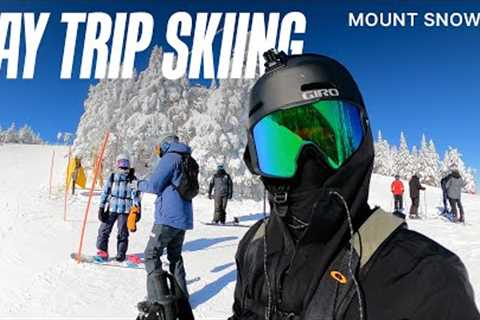 a day skiing at mount snow vermont