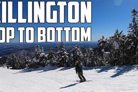 Skiing Killington, VT Top to Bottom - Longest Possible Route