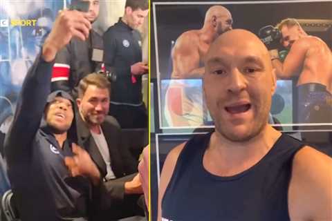 Anthony Joshua does funny impression of Tyson Fury’s call-out videos after Jermaine Franklin win