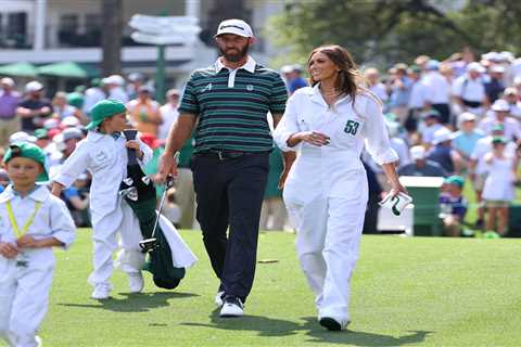 Paulina Gretzky becomes world’s sexiest caddy in revealing Masters 2023 jumpsuit as she carries..