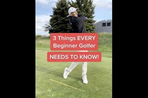 3 Golf Tips EVERY Beginner Should Know! 🤯 Golf Swing Tips #shorts