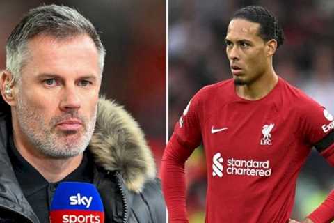 Carragher backs struggling Van Dijk – insisting defender is ‘miles better than Vidic’