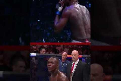When dethroning the champ, Izzy always hits an iconic celebration 😮‍💨🏆#UFC287 #UFC #MMA #Adesanya