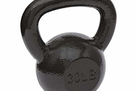 Amazon Basics Cast Iron Kettlebell - 30 Pounds, Black by Amazon Basics