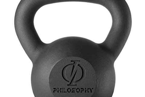 Philosophy Gym Cast Iron Kettlebell Weight, 15 lbs from Philosophy Gym