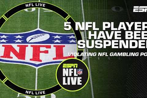 The NFL suspends 5 players for gambling policy violations | NFL Live