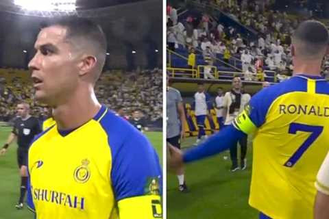 Cristiano Ronaldo spotted in furious moment as Al-Nassr at risk of trophyless season