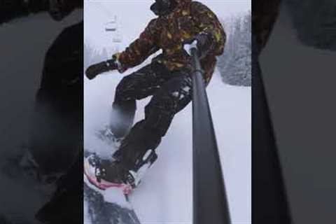 April Powder Days. #snowboarding #gopro #arizona