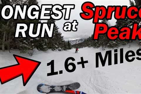 Longest Run at Spruce PEAK STOWE VT