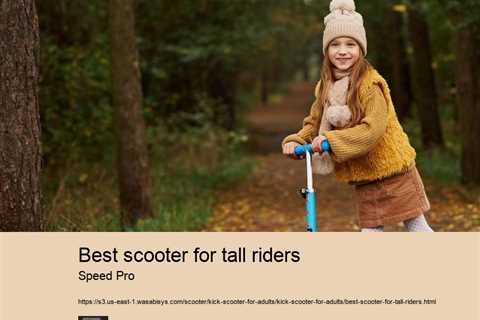 Best scooter for tall riders