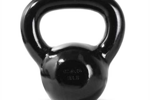 CAP Barbell Black Enamel Coated Cast Iron Kettlebell, 15 lb by CAP Barbell, Inc.