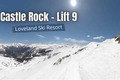 Lift 9 to Castle Rock to Fire Bowl - Loveland Ski Area #lovelandskiarea #gopromax