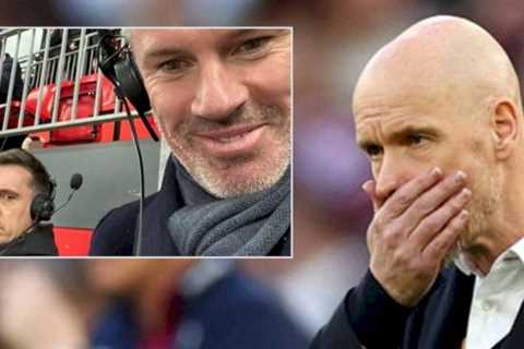 Carragher laughs at Ten Hag’s Man Utd flops as Neville blames ‘disgrace’ Glazers