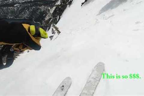 Ski Tahoe Backcountry the Emerald Chute May 9, 2023